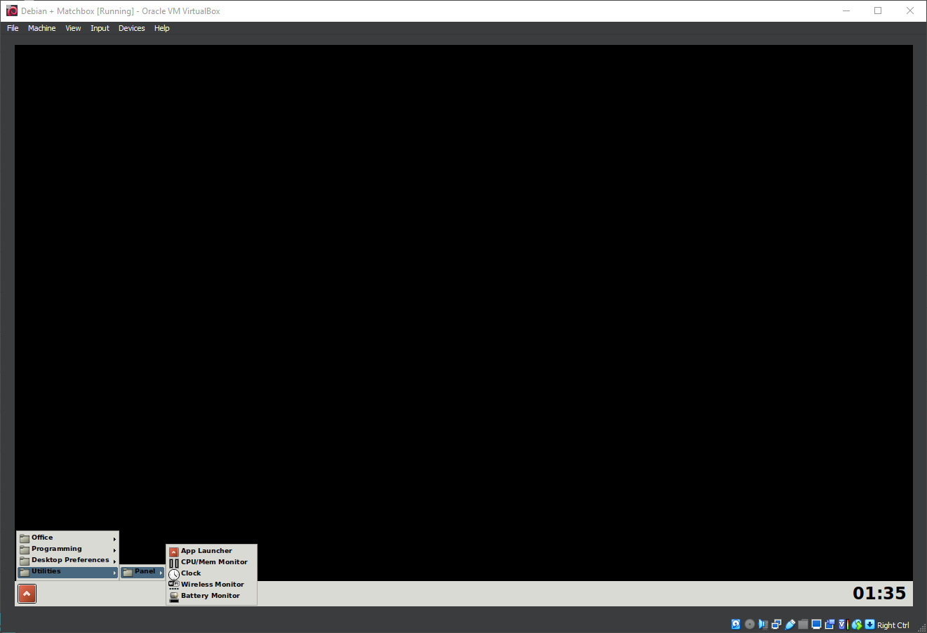 Running Matchbox Window Manager
